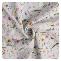 Bambusfrotteebadetuch mit Kapuze XKKO BMB 90x90 - Summer Meadow 5x1St. (GH Packung)