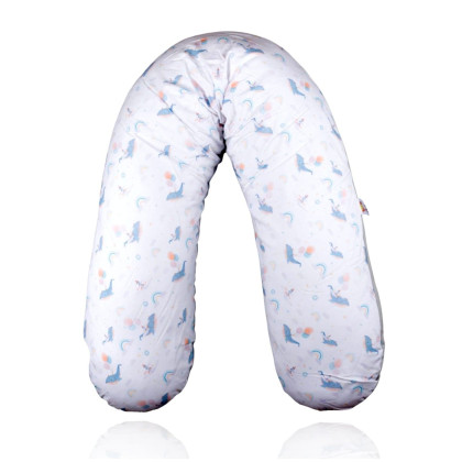 XKKO LUX Großes Stillkissen - Sky Whale