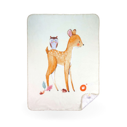 Spanische Babydecke XKKO LUX 75x100 - Deer