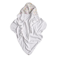 Bambusfrotteebadetuch mit Kapuze XKKO BMB 90x90 - Summer Meadow 5x1St. (GH Packung)