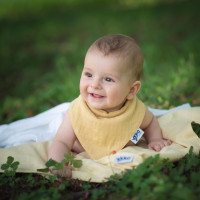 Kinderschal XKKO Organic Old Times - Summer peach 1St.