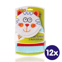 XKKO Waschlappe mit Handpuppe (BA) - Cat 12x1St. (GH Packung)