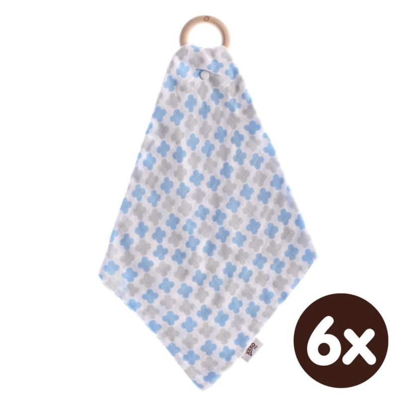 XKKO BMB Beissring mit Windel - Baby Blue Cross 6x1er Pack (GH Pack)