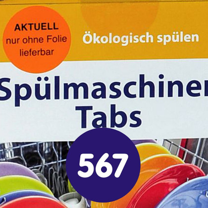 Spülmaschinentabs 567 Stk. - (unverpackt)