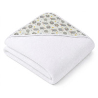 Bambusfrotteebadetuch mit Kapuze XKKO BMB 90x90 - Dreamy Sheeps 1St.