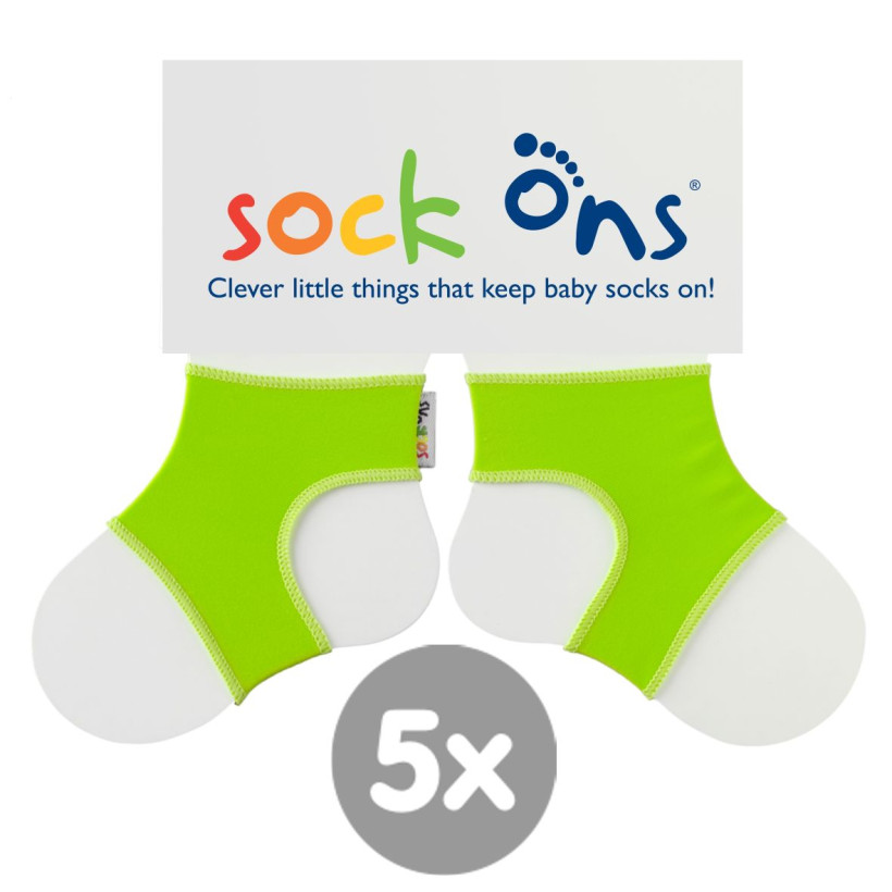 Sock Ons Sockenhalter Bright - Lime 5x1 Paar (GH Packung)