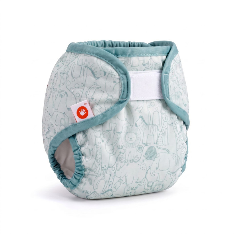 XKKO Überziehhöschen Newborn - Safari Granite Green