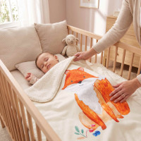 Spanische Babydecke XKKO LUX 75x100 - Fox
