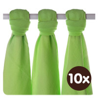 XKKO BMB Musselin Bambuswindeln 70x70 - Lime 10x3er Pack (GH packung)