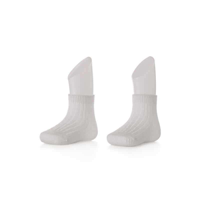 Bambussöckchen XKKO BMB - Pastels White 24-36m 2 Paare