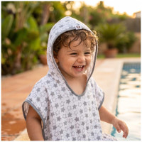 Bambus-Poncho XKKO BMB - Silver Little Stars
