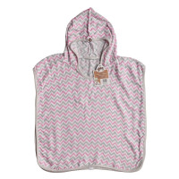 Bambus-Poncho XKKO BMB - Chevron Baby Pink