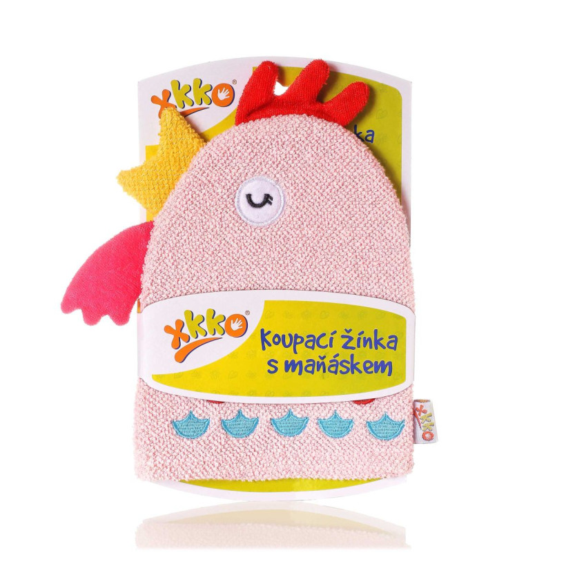 XKKO Waschlappe mit Handpuppe (BA) - Hen