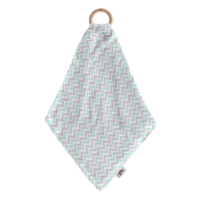 XKKO BMB Beissring mit Windel - Chevron Mint 6x1er Pack (GH Pack)
