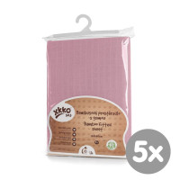 XKKO BMB 120x60 Babymatratzen Spannbezug - Baby Pink 5x1 St. (GH Packung)
