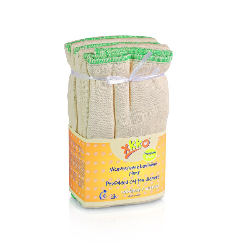 XKKO Classic Faltwindeln (4/8/4) - Premium Natural 24x6er Pack (GH Packung)