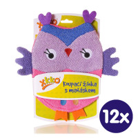 XKKO Waschlappe mit Handpuppe (BA) - Owl 12x1St. (GH Packung)