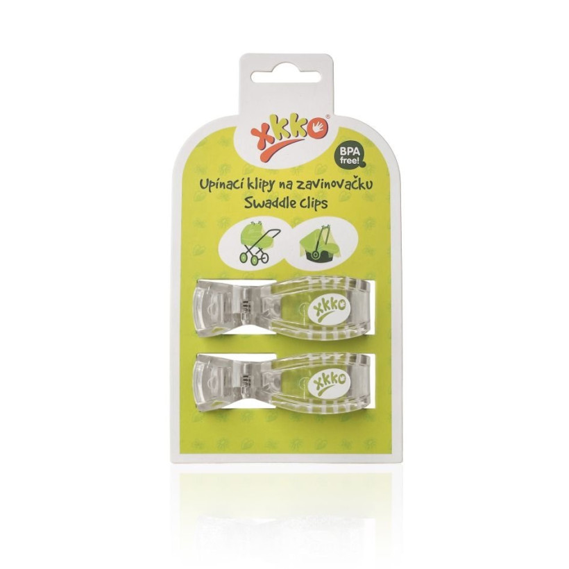 XKKO Klammer an Kinderwagen - Clear Water 21x2 St. (GH Packung)