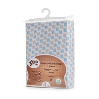 XKKO BMB 120x60 Babymatratzen Spannbezug - Baby Blue Cross