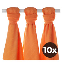 XKKO BMB Musselin Bambuswindeln 70x70 - Orange 10x3er Pack (GH packung)