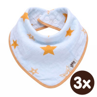 Kinderschal XKKO BMB - Orange Stars 3x1 St. (GH packung)