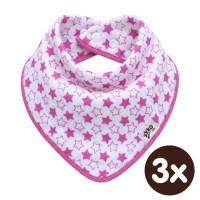 Kinderschal XKKO BMB - Little Stars Magenta 3x1 St. (GH packung)