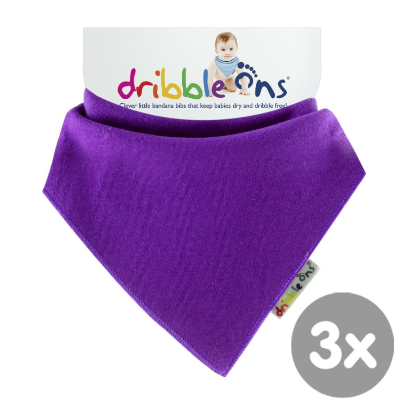 Dribble Ons Bright - Grape 3x1St. (GH Packung)