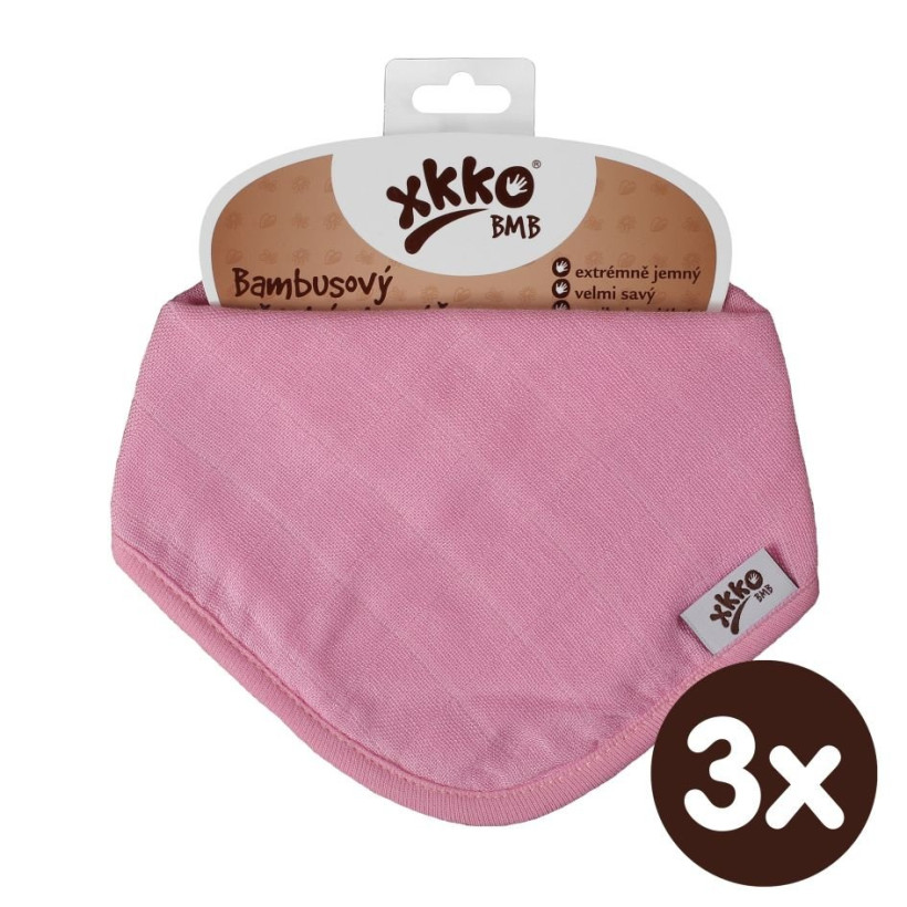 Kinderschal XKKO BMB - Baby Pink 3x1 St. (GH packung)