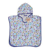 Bambus-Poncho XKKO BMB - Flowers&Birds Boys Grosse 1