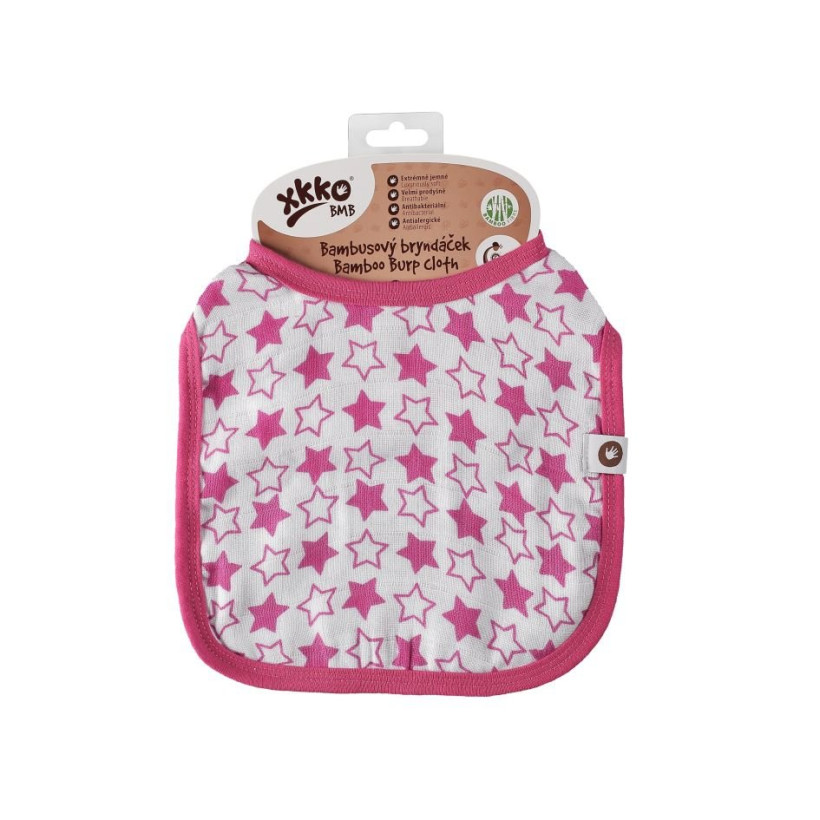 XKKO BMB Kinderlätzchen - Little Stars Magenta 3x1St. (GH Packung)