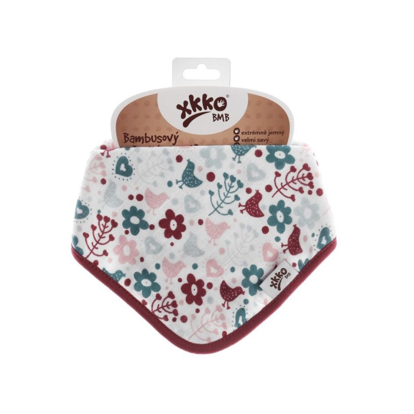 Kinderschal XKKO BMB - Flowers&Birds Girls 3x1 St. (GH packung)