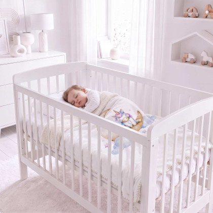 Spanische Babydecke XKKO LUX 75x100 - Moon Unicorn