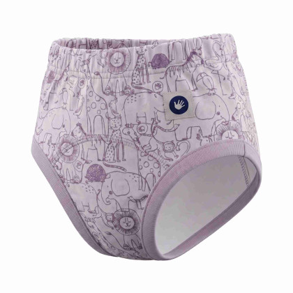 BIO Baumwolle Lernwindelhöschen XKKO Organic - Safari Lavender Aura