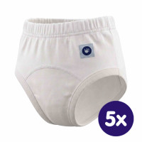 BIO Baumwolle Lernwindelhöschen XKKO Organic - White 5x1St. (GH Packung)