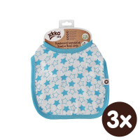 XKKO BMB Kinderlätzchen - Little Stars Cyan 3x1St. (GH Packung)