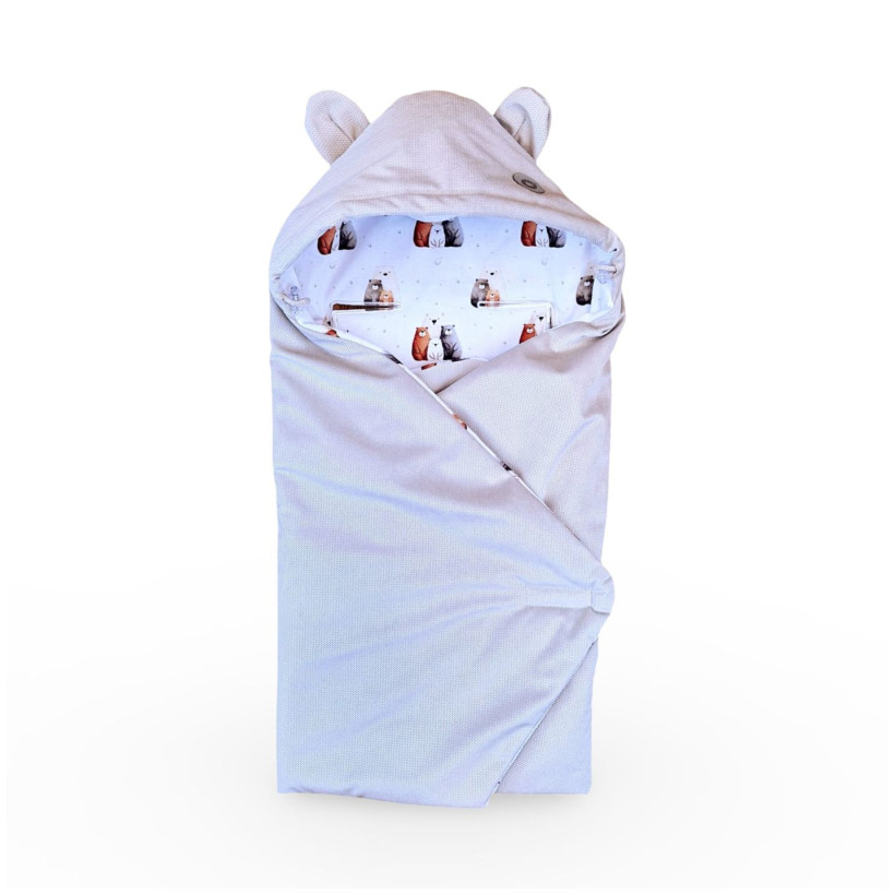 XKKO LUX Fußsack für den Auto-Kindersitz - Bear Family