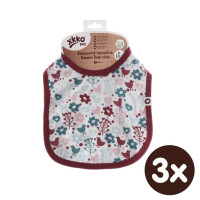 XKKO BMB Kinderlätzchen - Flowers&Birds Girls (mit PUL) 3x1St. (GH Packung)