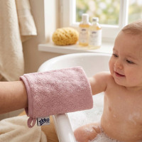 BIO baumwollefrotteewaschlappen XKKO Organic - Baby Pink MIX