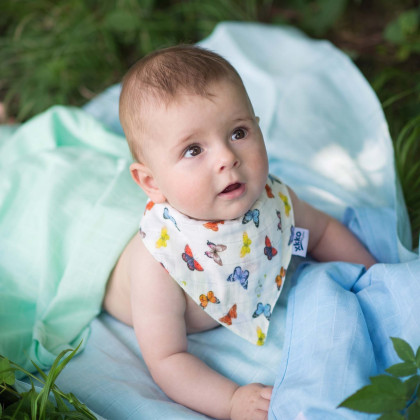 Kinderschal XKKO Organic - Butterflies 1St.