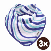 Kinderschal XKKO BMB - Ocean Blue Waves 3x1 St. (GH packung)