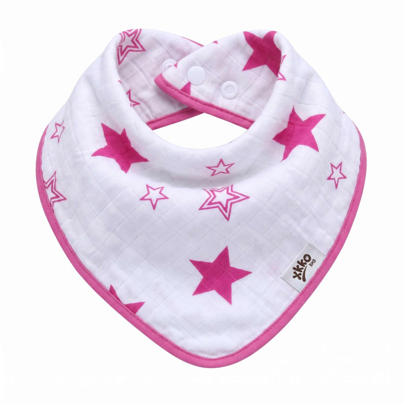 Kinderschal XKKO BMB - Magenta Stars 3x1 St. (GH packung)