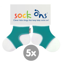 Sock Ons Sockenhalter Bright - Turquoise 5x1 Paar (GH Packung)