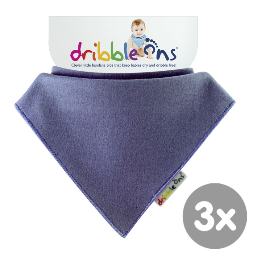 Dribble Ons Bright - Blueberry 3x1St. (GH Packung)