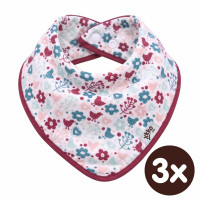 Kinderschal XKKO BMB - Flowers&Birds Girls 3x1 St. (GH packung)