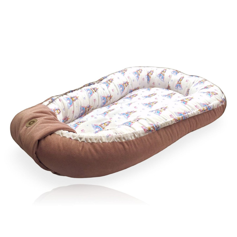 XKKO LUX Wendbares Babynest - Unicorns