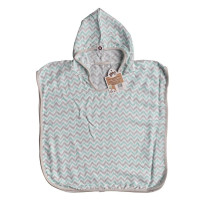 Bambus-Poncho XKKO BMB - Chevron Mint Grosse 1