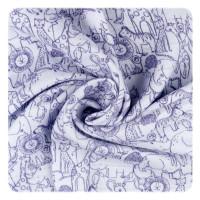 XKKO BMB Musselin Bambuswindeln 70x70 - Safari Lavender Aura MIX 3er Pack