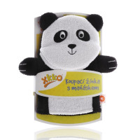 XKKO Waschlappe mit Handpuppe (BA) - Panda 12x1St. (GH Packung)
