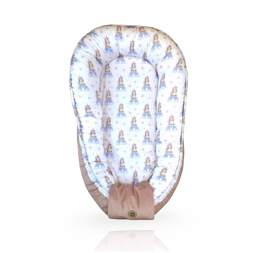 XKKO LUX Wendbares Babynest - Unicorns