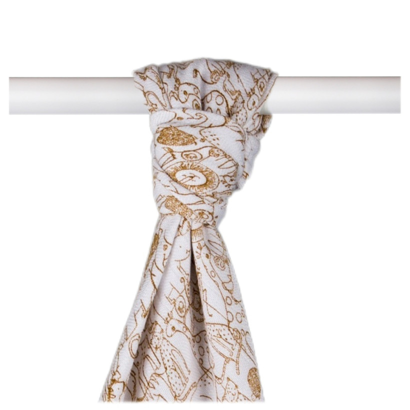 XKKO BMB  Windeltücher 90x100 - Safari W/Honey Mustard 1St.